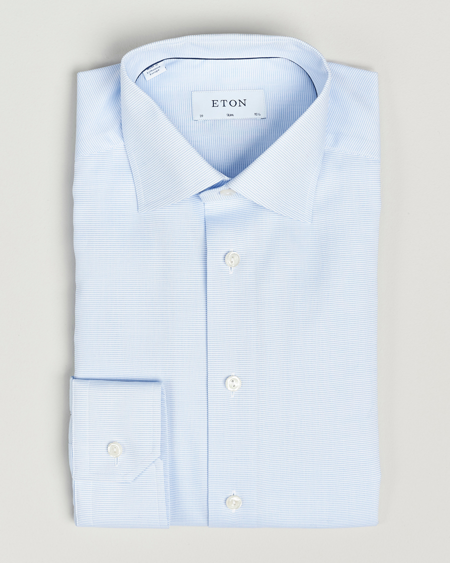  | | Eton | Slim Fit Twill Shirt Light Blue