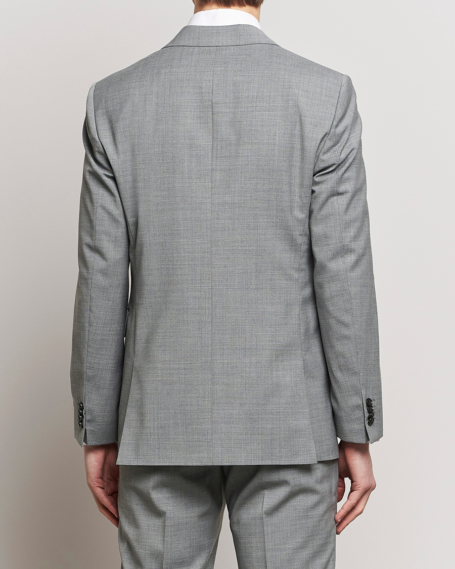 Heren | Blazers | Tiger of Sweden | Justin Wool Travel Suit Blazer Grey Melange
