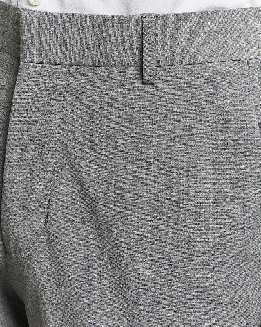 Heren | Broeken | Tiger of Sweden | Tenuta Wool Travel Suit Trousers Grey Melange