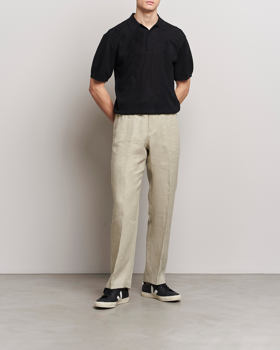 Heren | Broeken | Tiger of Sweden | Iscove Linen Drawstring Trousers Dawn Misty