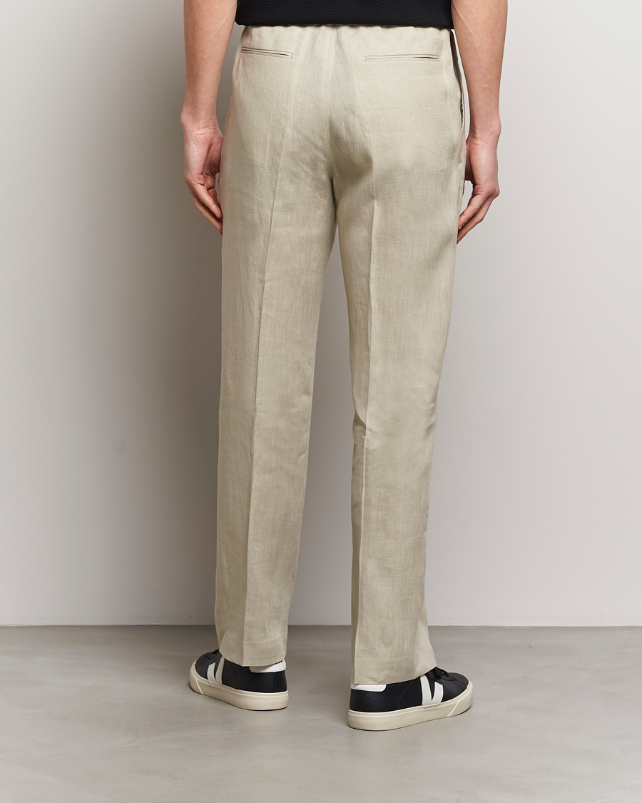 Heren | Broeken | Tiger of Sweden | Iscove Linen Drawstring Trousers Dawn Misty