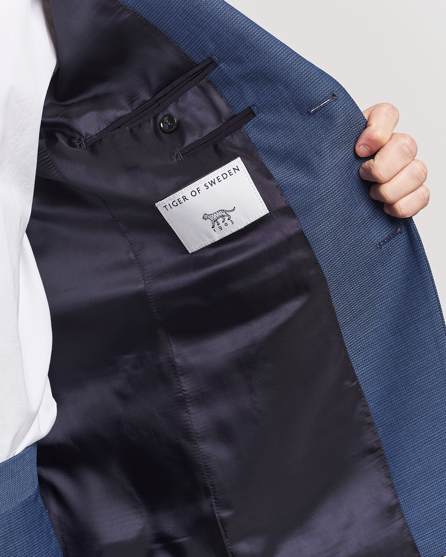 Heren | Blazers | Tiger of Sweden | Justin Wool Blazer Smokey Blue