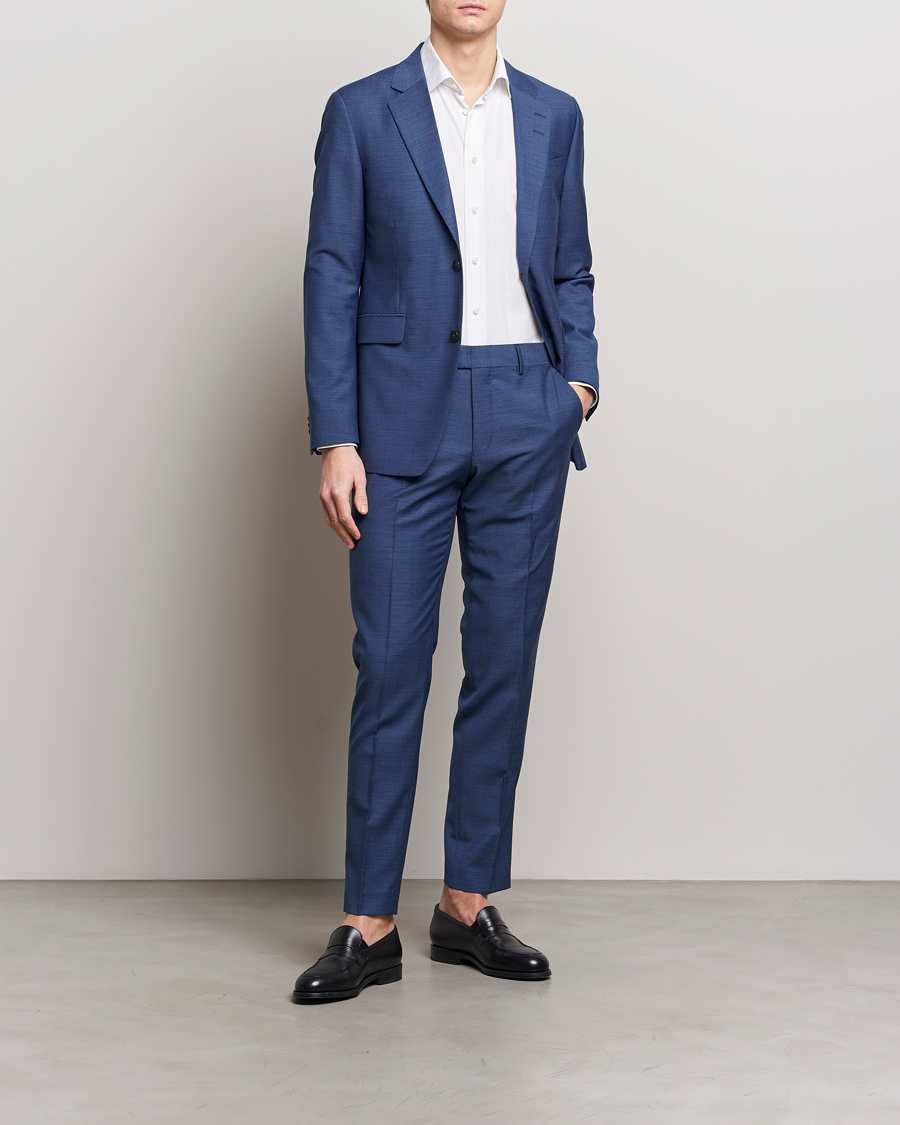 Heren | Broeken | Tiger of Sweden | Tenuta Wool Trousers Smokey Blue