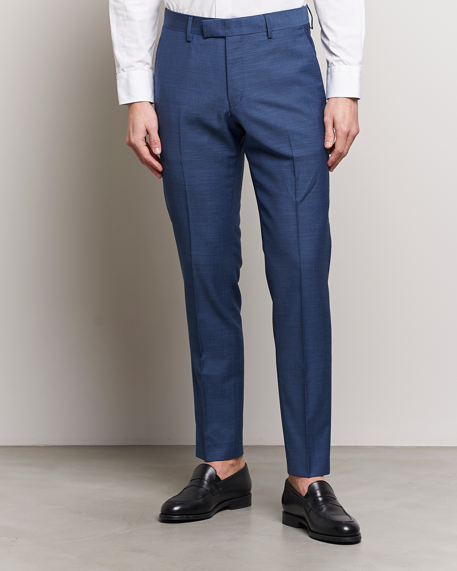 Heren | Business casual | Tiger of Sweden | Tenuta Wool Trousers Smokey Blue