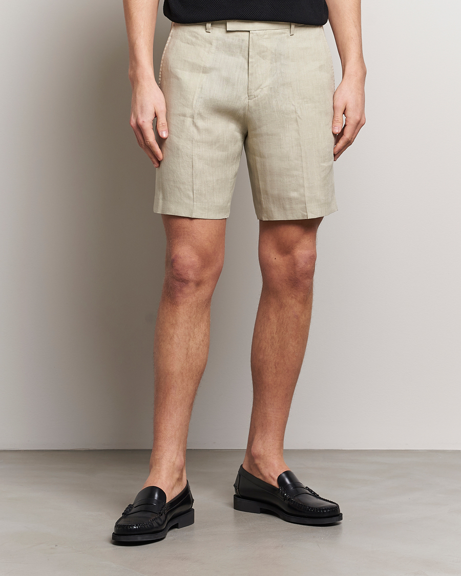 Men |  | Tiger of Sweden | Thiago Linen Shorts Dawn Misty