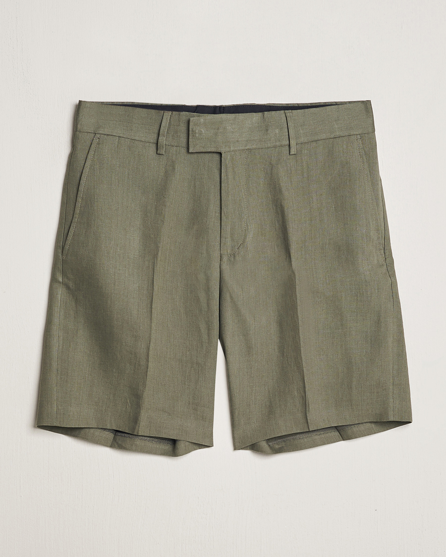 Heren | Korte broek | Tiger of Sweden | Thiago Linen Shorts Thyme