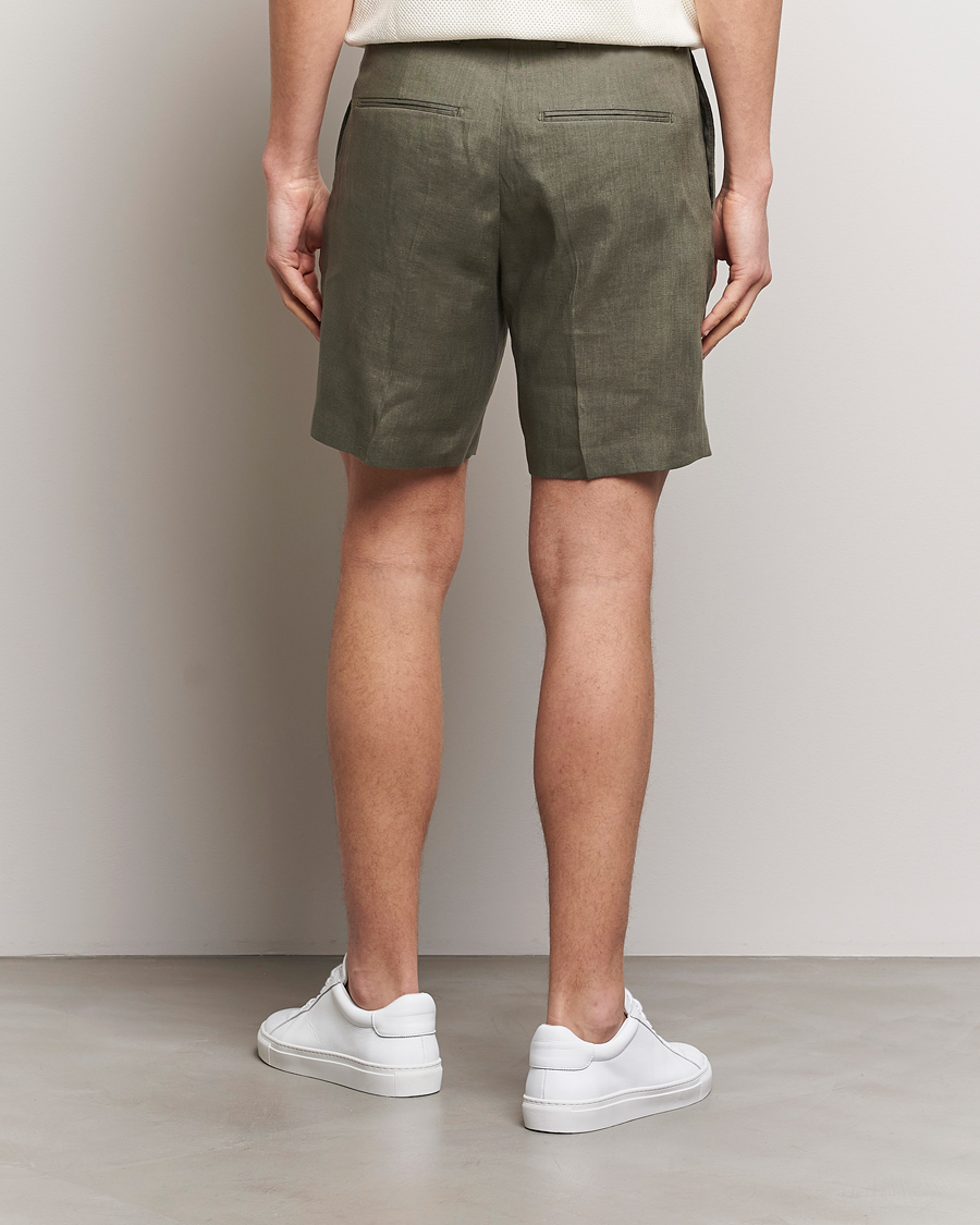 Heren | Korte broek | Tiger of Sweden | Thiago Linen Shorts Thyme