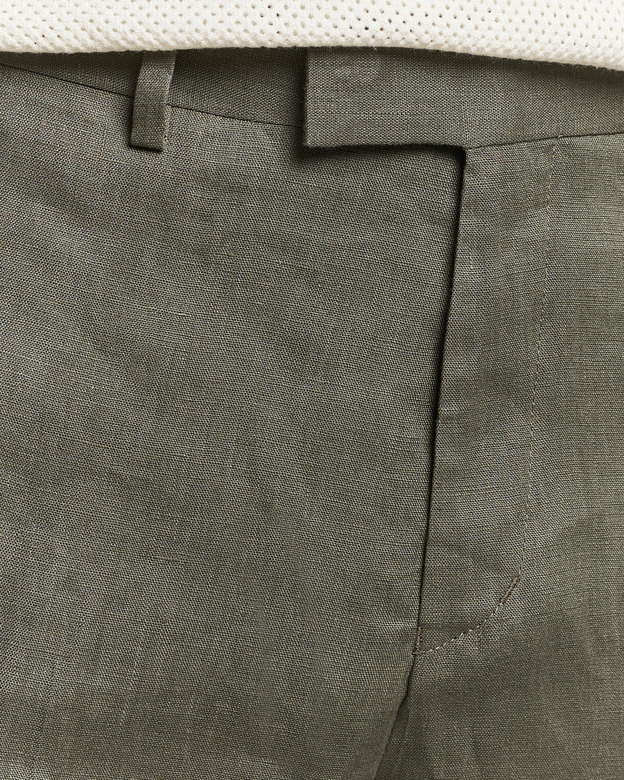Heren | Korte broek | Tiger of Sweden | Thiago Linen Shorts Thyme