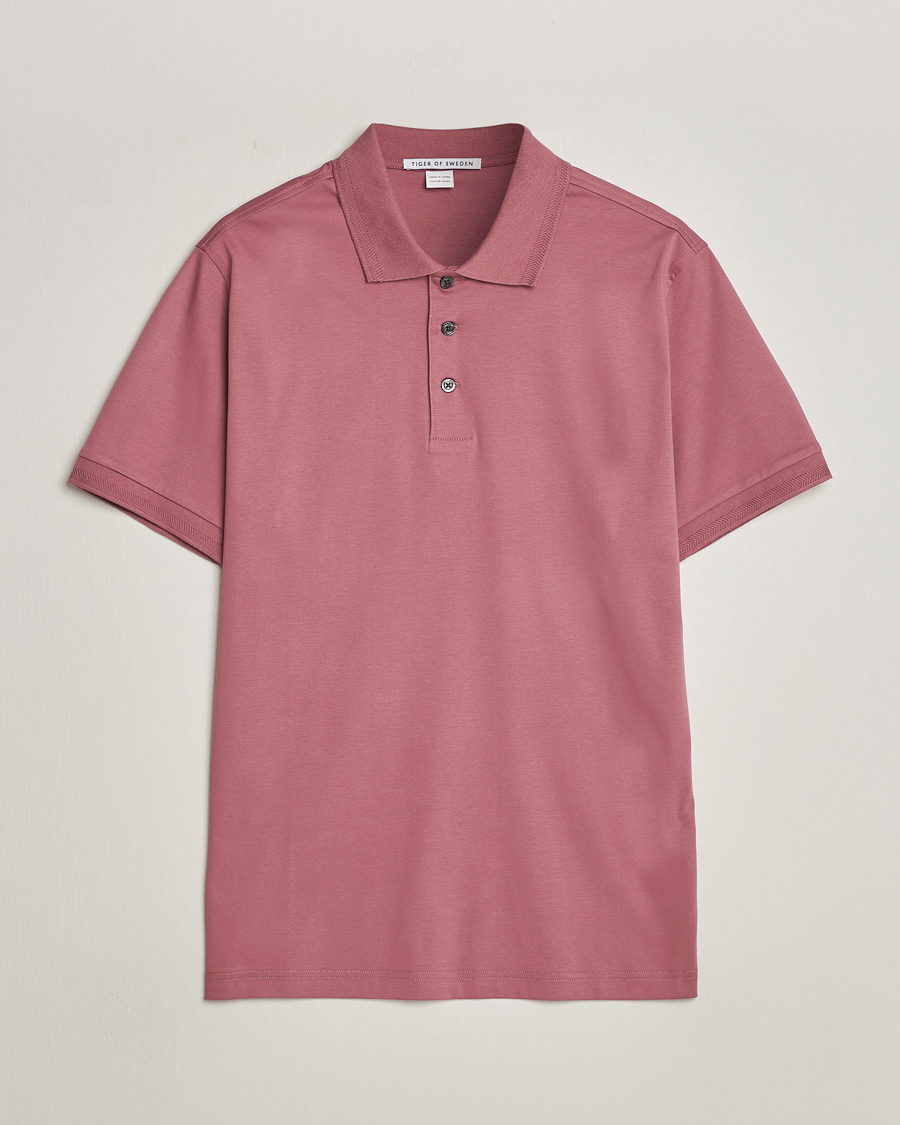 Heren | Polo's | Tiger of Sweden | Riose Cotton Polo Rose Brown