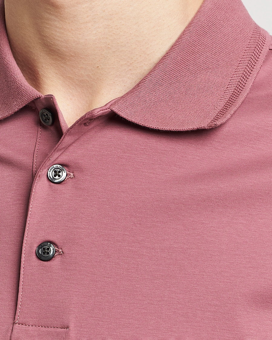Heren | Polo's | Tiger of Sweden | Riose Cotton Polo Rose Brown