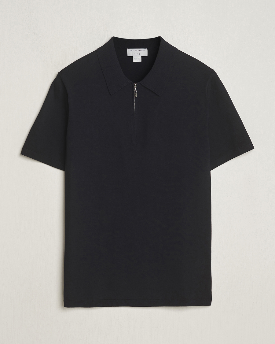 Heren | Polo's | Tiger of Sweden | Orbit Knitted Cotton Polo Dark Sailing