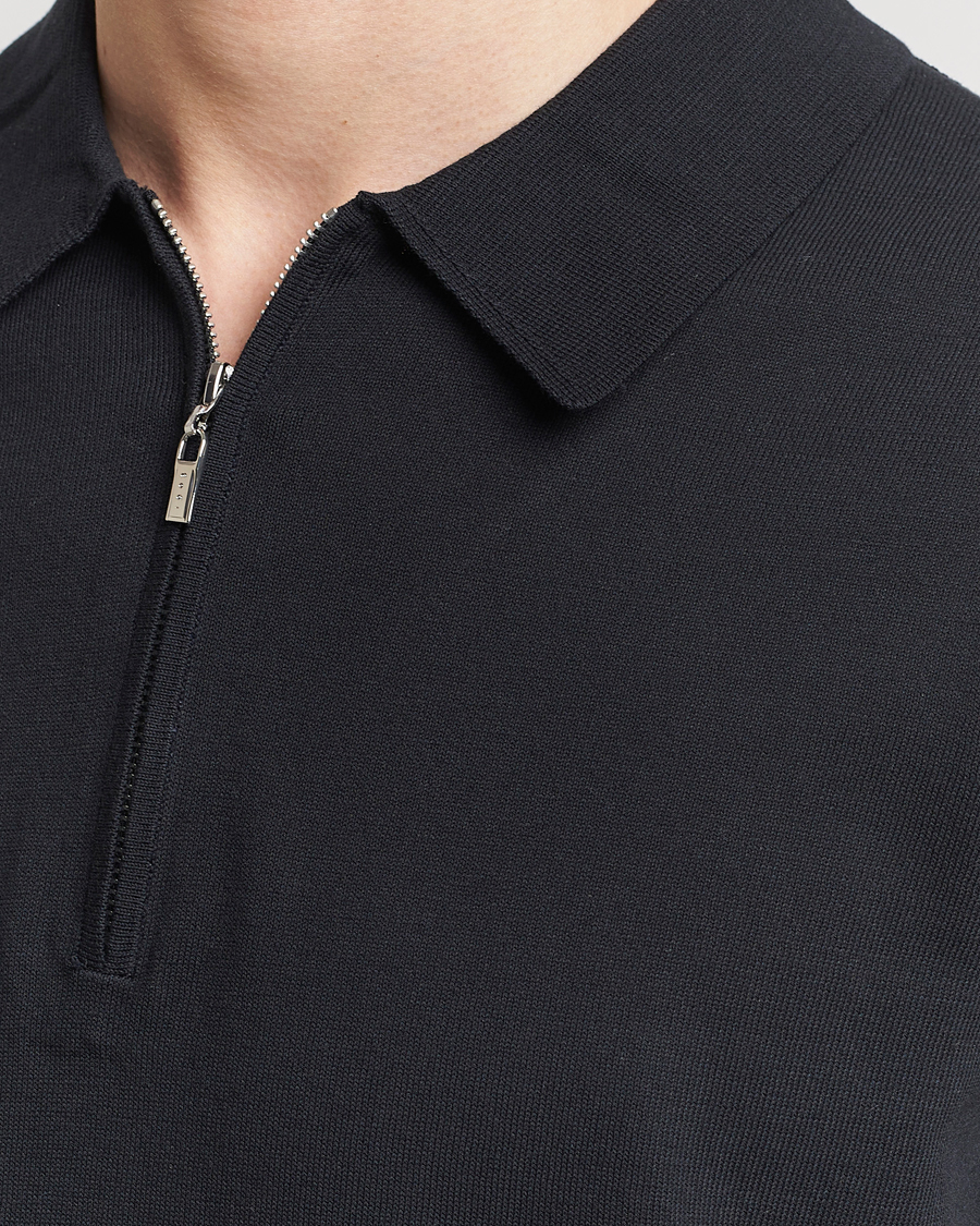 Heren | Polo's | Tiger of Sweden | Orbit Knitted Cotton Polo Dark Sailing