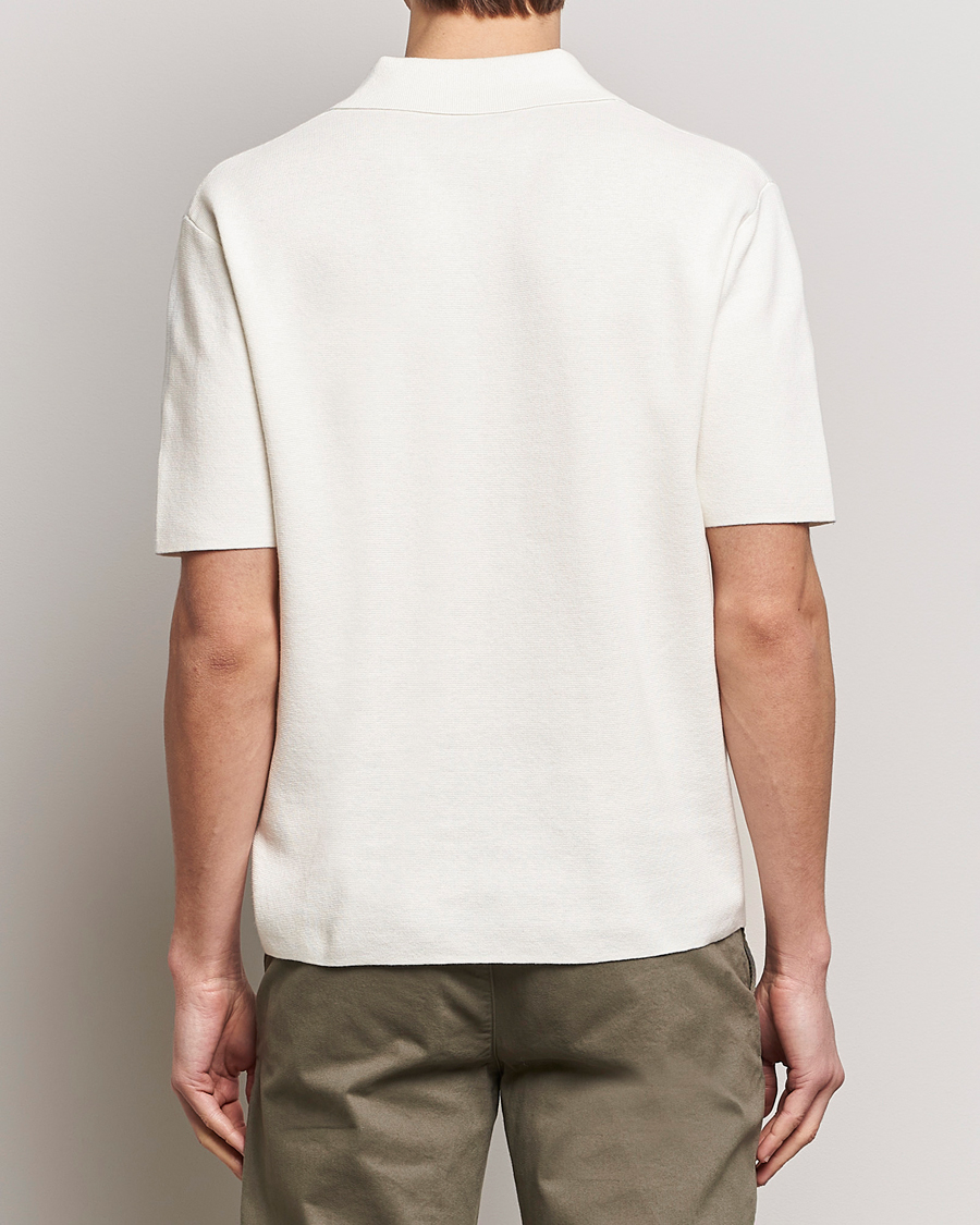 Heren | Polo's | Tiger of Sweden | Maelon Linen/Cotton Knitted Polo Summer Snow