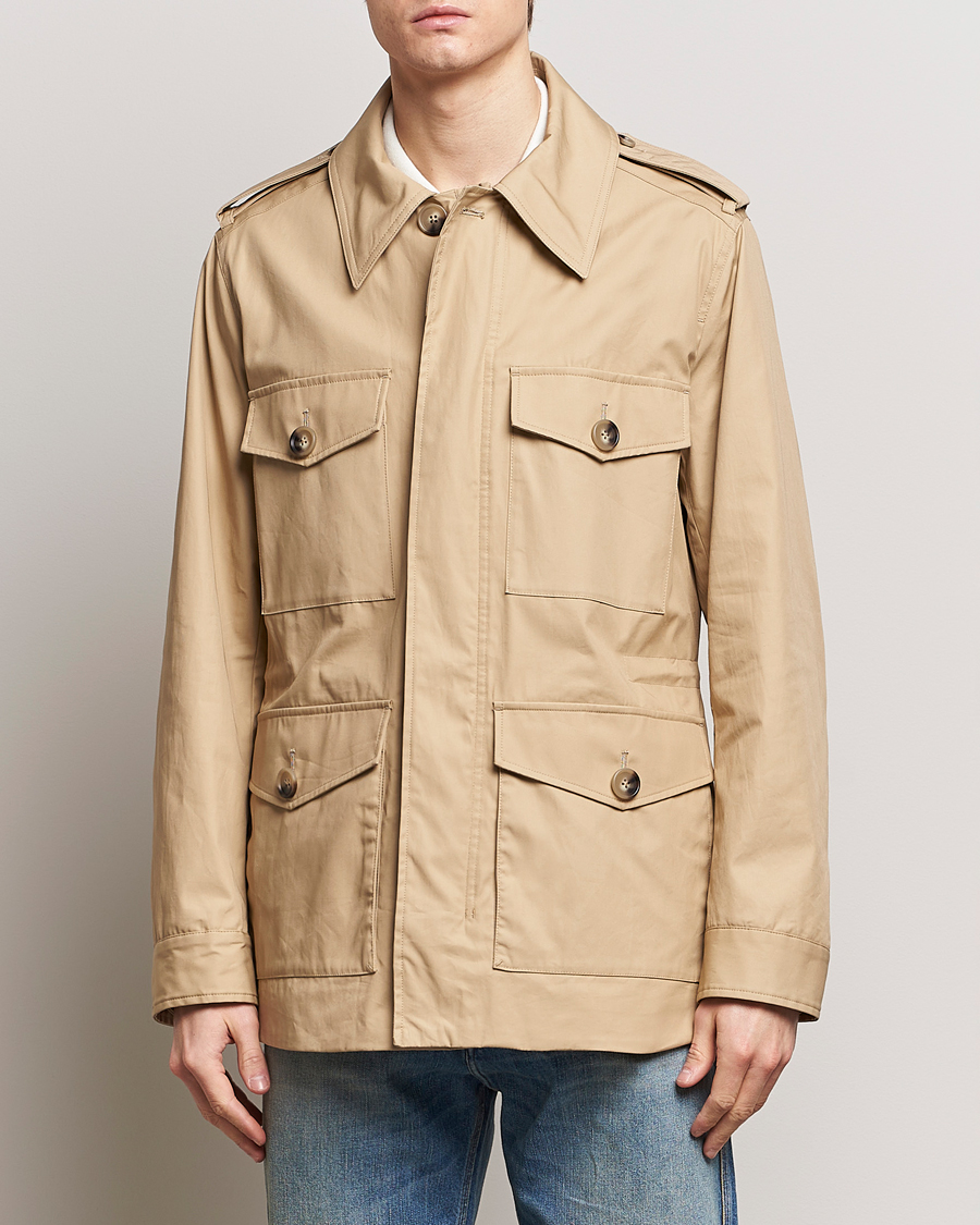 Heren | Tiger of Sweden | Tiger of Sweden | Bendrik Cotton Field Jacket Moon Stone