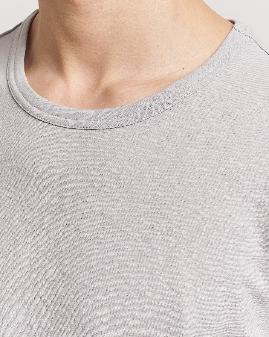 Heren | T-shirts | Tiger of Sweden | Olaf Cotton/Linen Crew Neck T-Shirt Granite