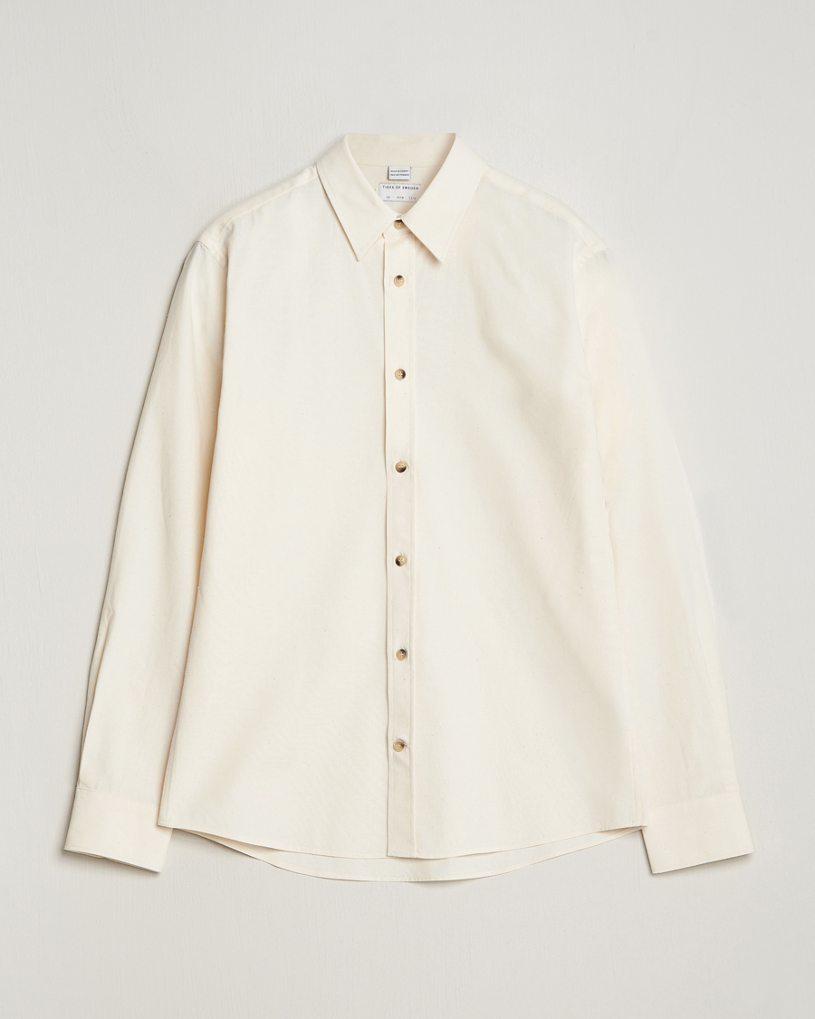 Heren | Overhemden | Tiger of Sweden | Spenser Cotton Shirt Off White