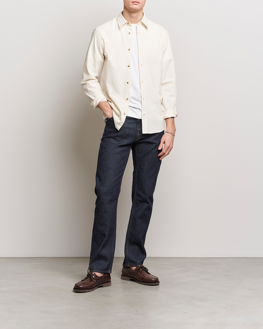 Heren | Overhemden | Tiger of Sweden | Spenser Cotton Shirt Off White
