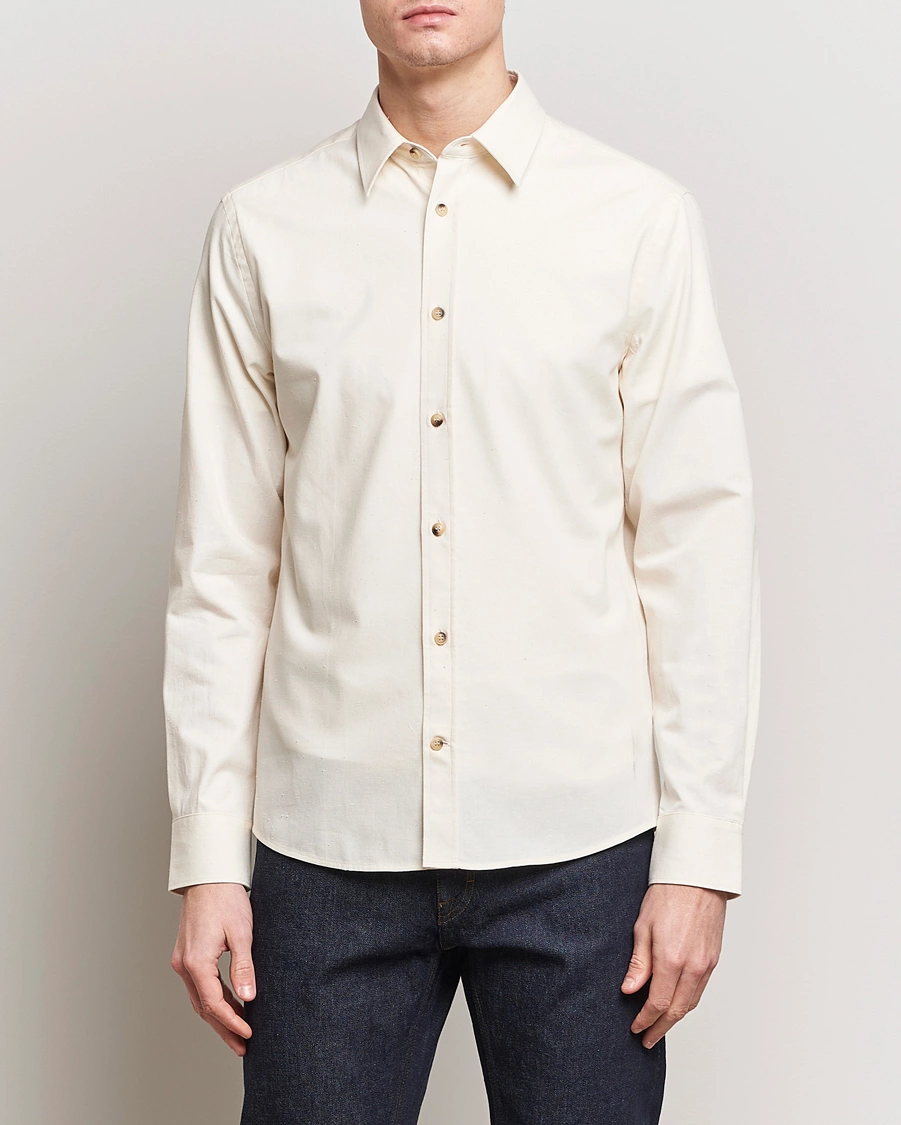 Heren | Overhemden | Tiger of Sweden | Spenser Cotton Shirt Off White