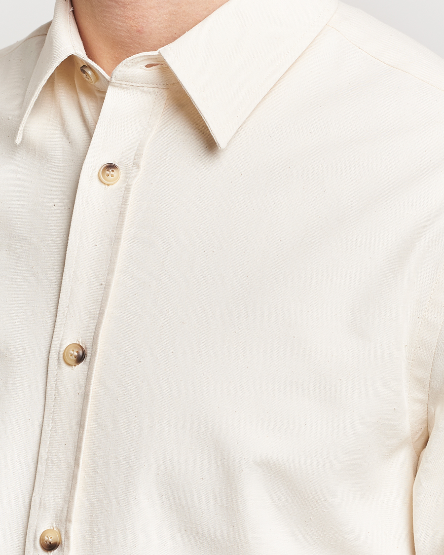 Heren | Overhemden | Tiger of Sweden | Spenser Cotton Shirt Off White