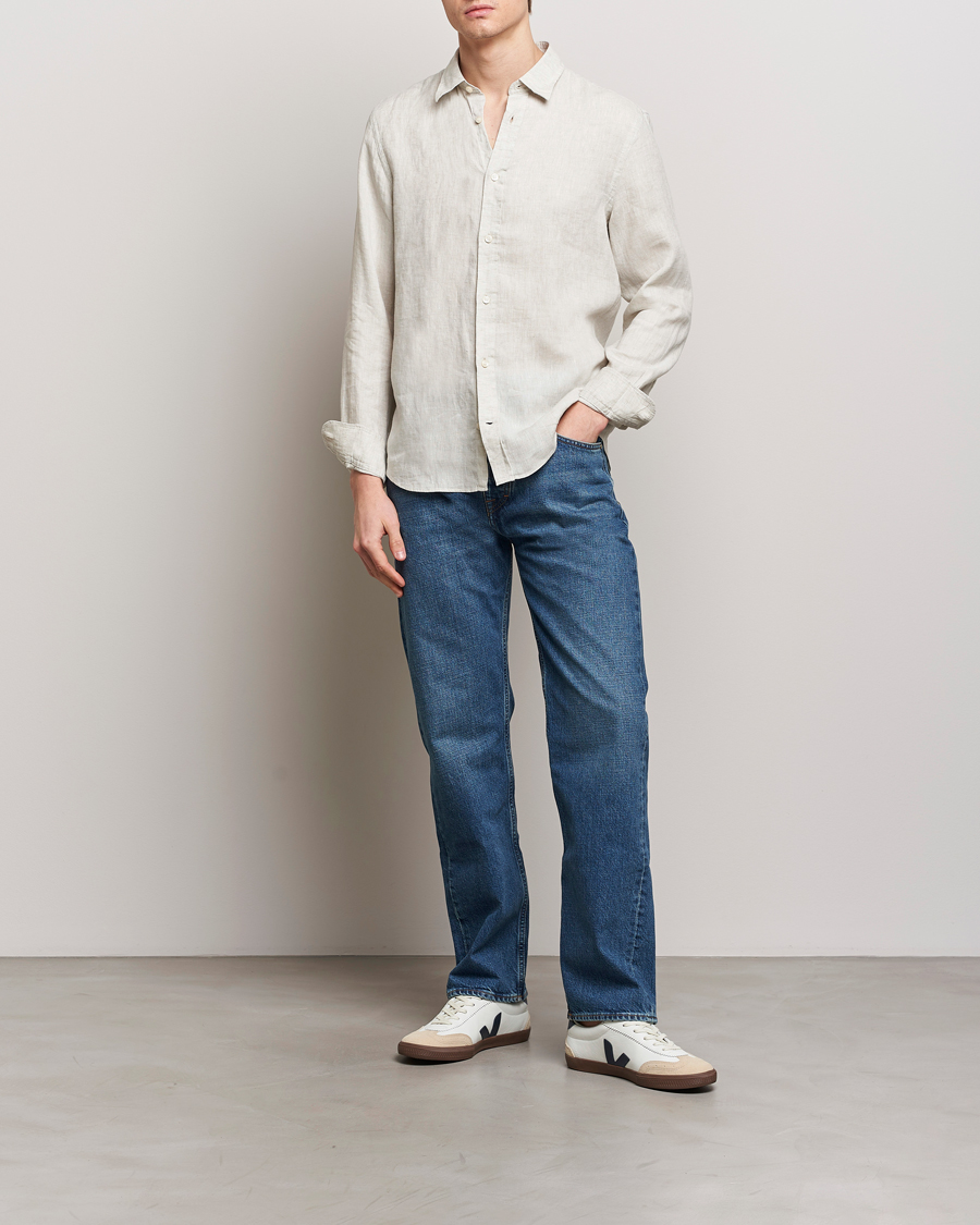 Heren | Overhemden | Tiger of Sweden | Spenser Linen Shirt Pale Clay