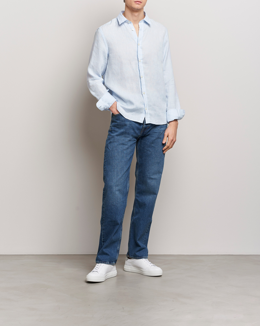 Heren | Overhemden | Tiger of Sweden | Spenser Linen Shirt Light Blue
