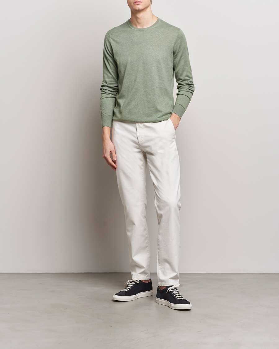 Heren | Truien | Tiger of Sweden | Michas Cotton/Linen Knitted Sweater Shadow