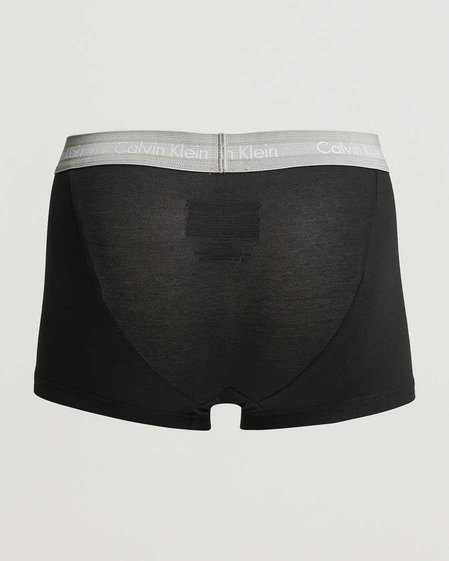 Heren | Zwembroeken | Calvin Klein | Cotton Stretch Trunk 3-pack Grey/Green/Plum