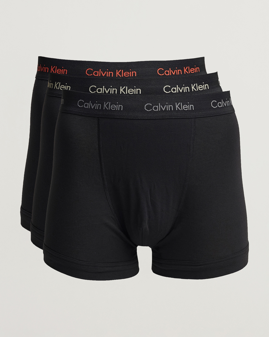 Heren | Ondergoed | Calvin Klein | Cotton Stretch Trunk 3-pack Black