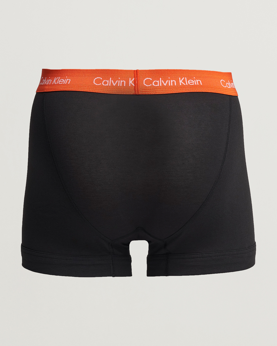 Heren | Zwembroeken | Calvin Klein | Cotton Stretch Trunk 3-pack Red/Grey/Moss
