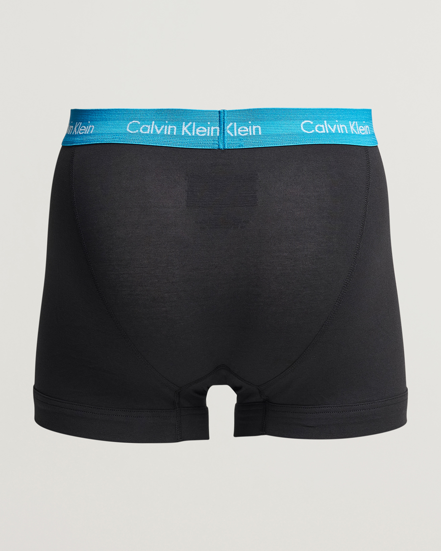 Heren |  | Calvin Klein | Cotton Stretch Trunk 3-pack Blue/Dust Blue/Green