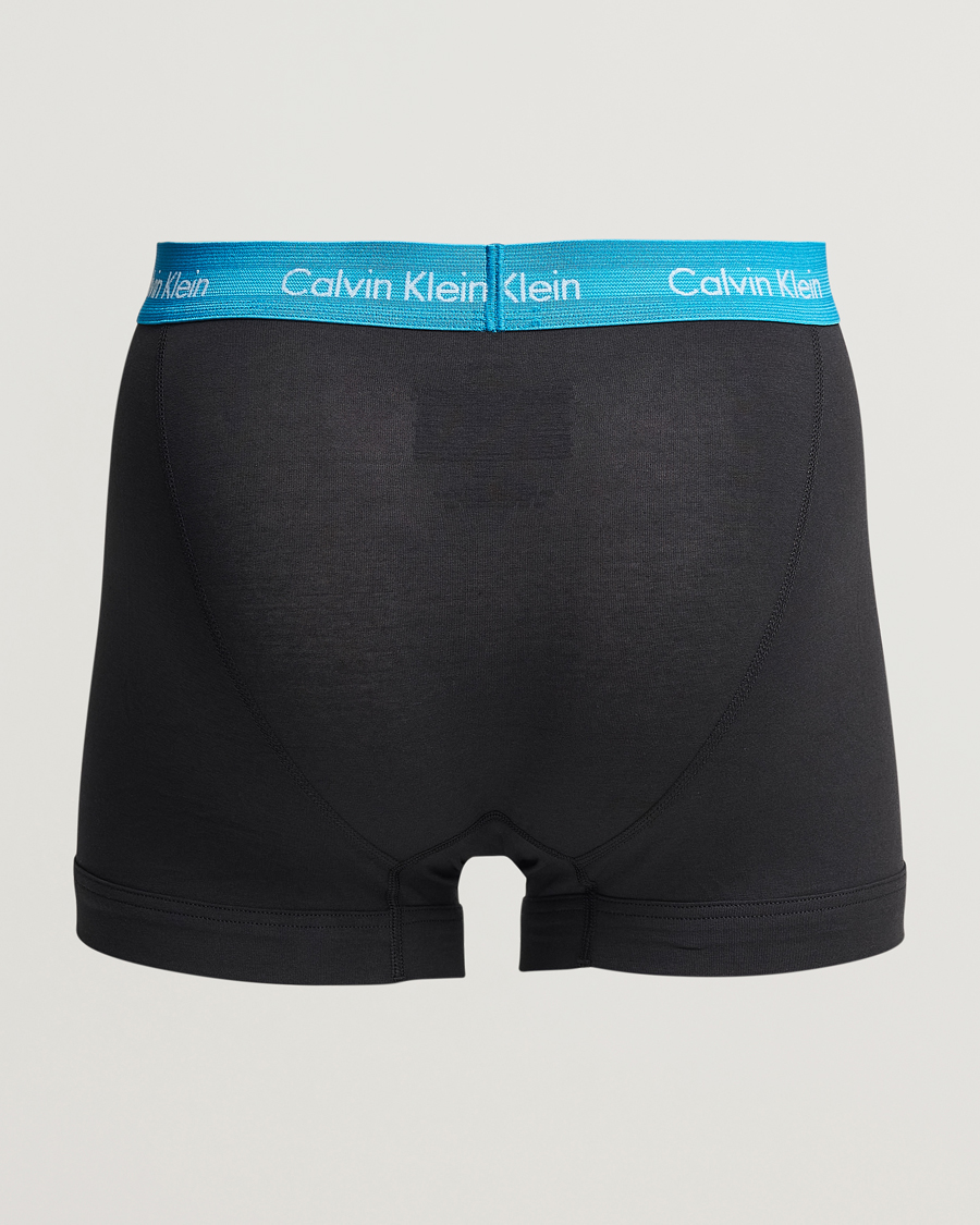 Heren | Calvin Klein | Calvin Klein | Cotton Stretch Trunk 3-pack Blue/Dust Blue/Green