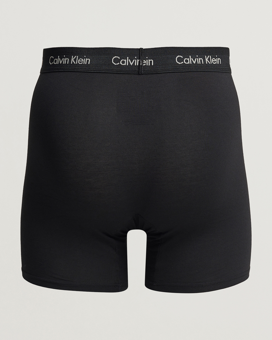 Heren | Boxershorts | Calvin Klein | Cotton Stretch 3-Pack Boxer Breif Black