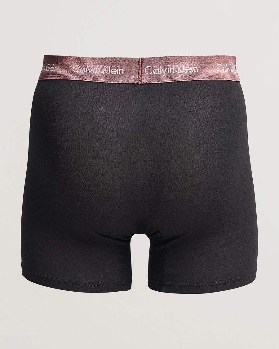 Heren | Calvin Klein | Calvin Klein | Cotton Stretch 3-Pack Boxer Breif Rose/Ocean/White