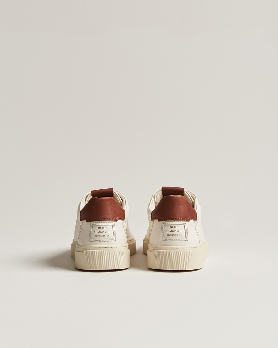 Heren | GANT Mc Julien Leather Sneaker Off White/Cognac | GANT | Mc Julien Leather Sneaker Off White/Cognac