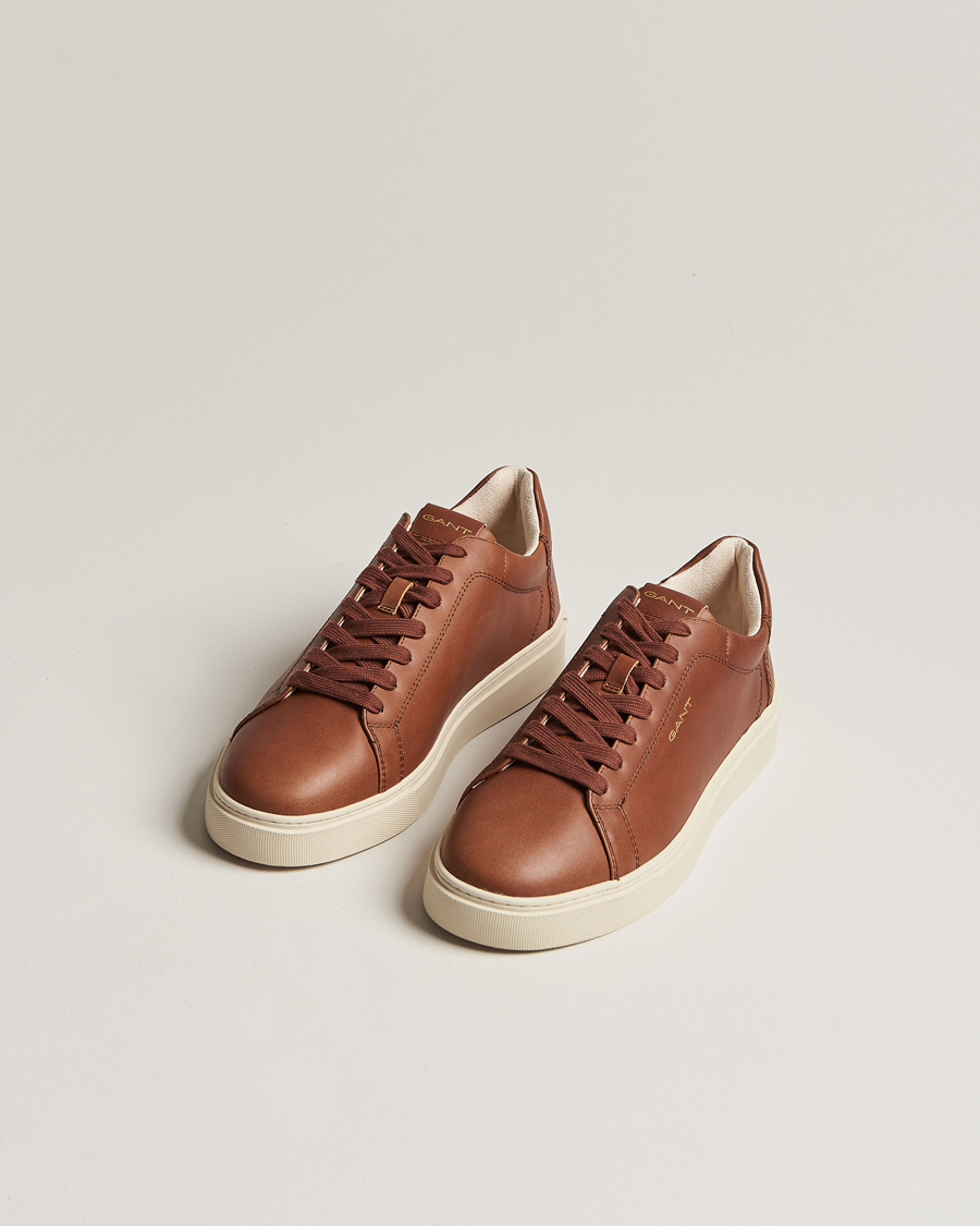 Heren | Lage sneakers | GANT | Mc Julien Leather Sneaker Cognac