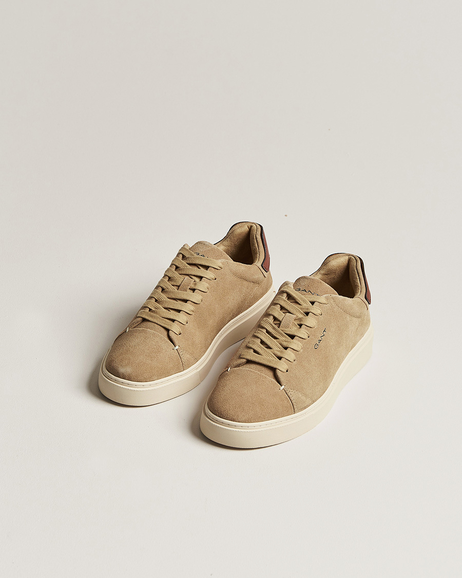 Heren | Sneakers | GANT | Mc Julien Suede Sneaker Dark Khaki