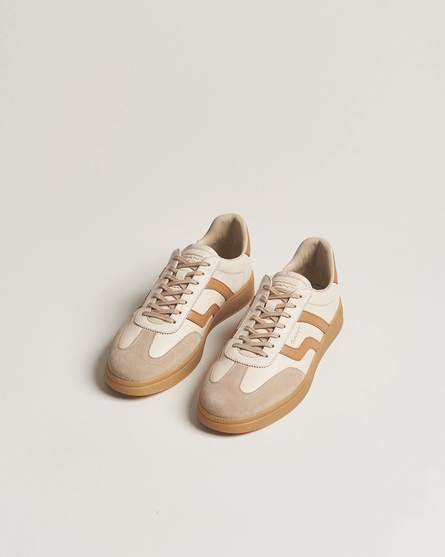 Heren |  | GANT | Cuzmo Leather Sneaker Beige/Tan
