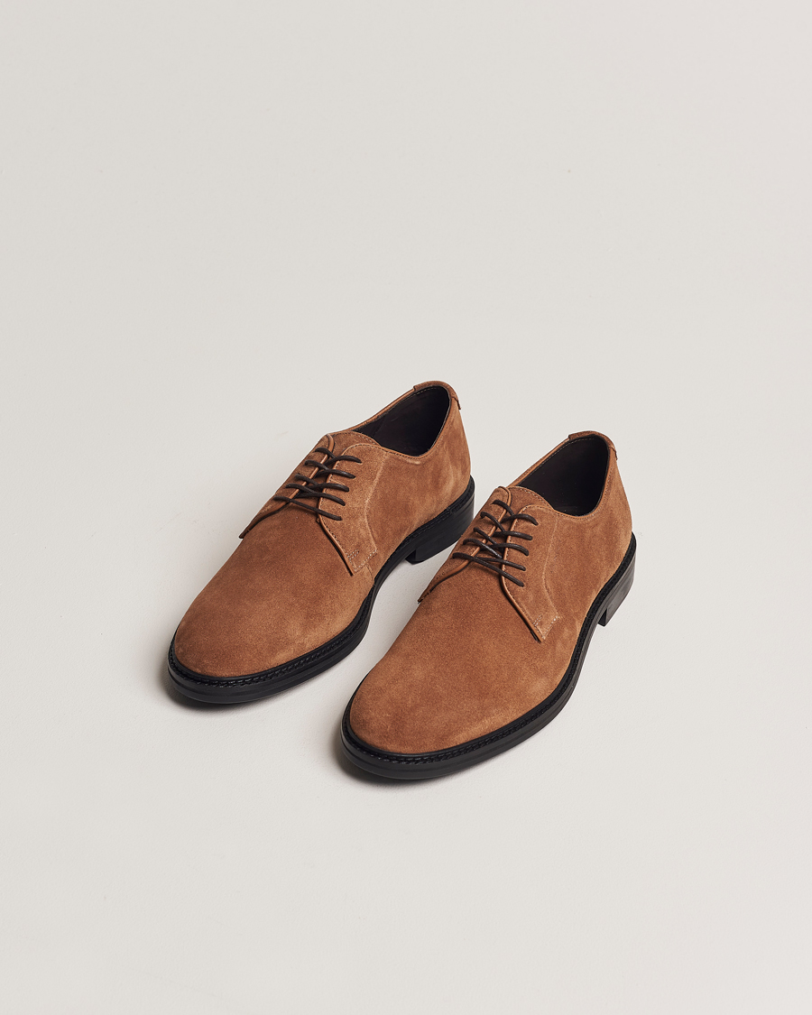 Heren | Preppy Authentic | GANT | Bidford Suede Derby Cognac