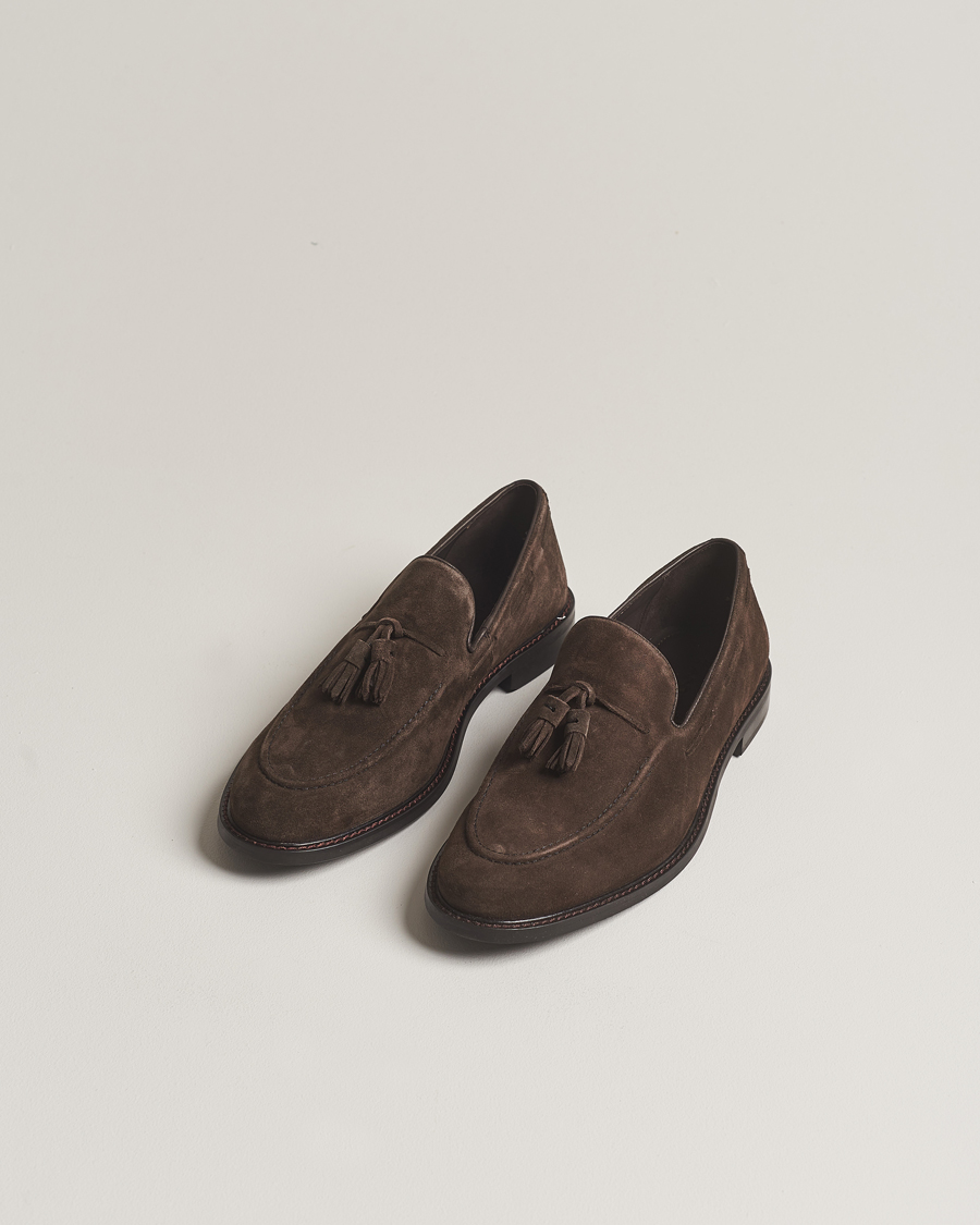 Heren | Pak schoenen | GANT | Lozham Suede Tassle Loafer Coffee Brown
