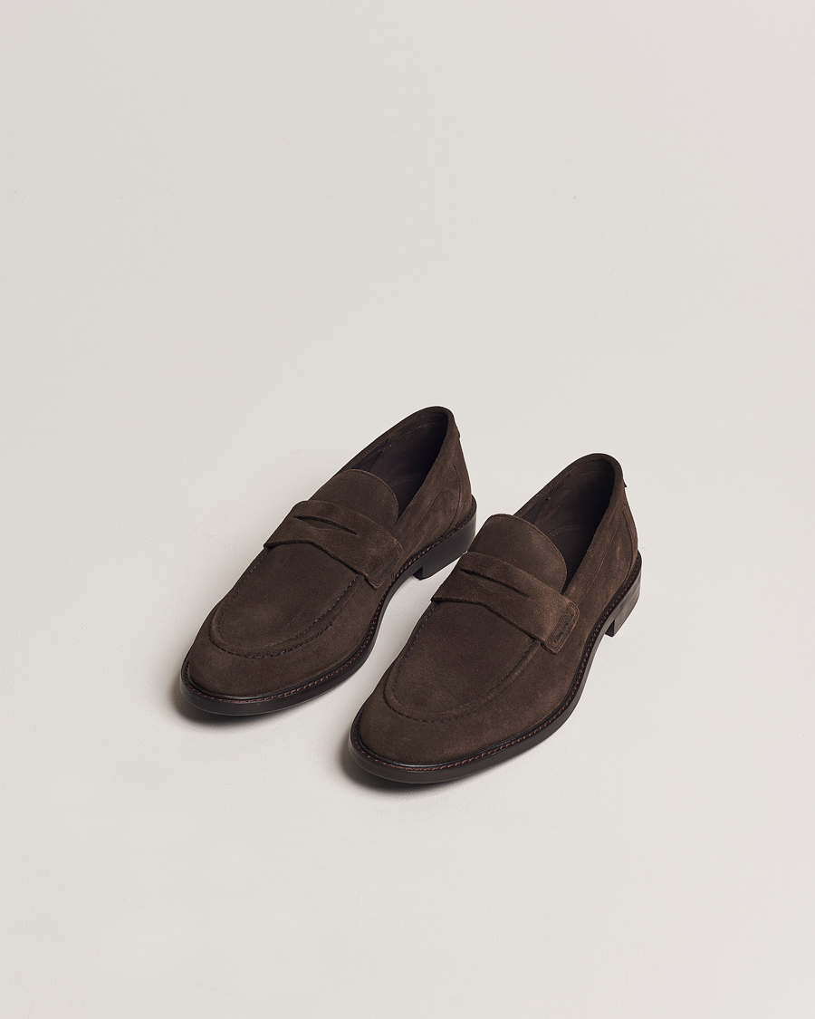 Heren | Suède schoenen | GANT | Lozham Suede Loafer Coffee Brown