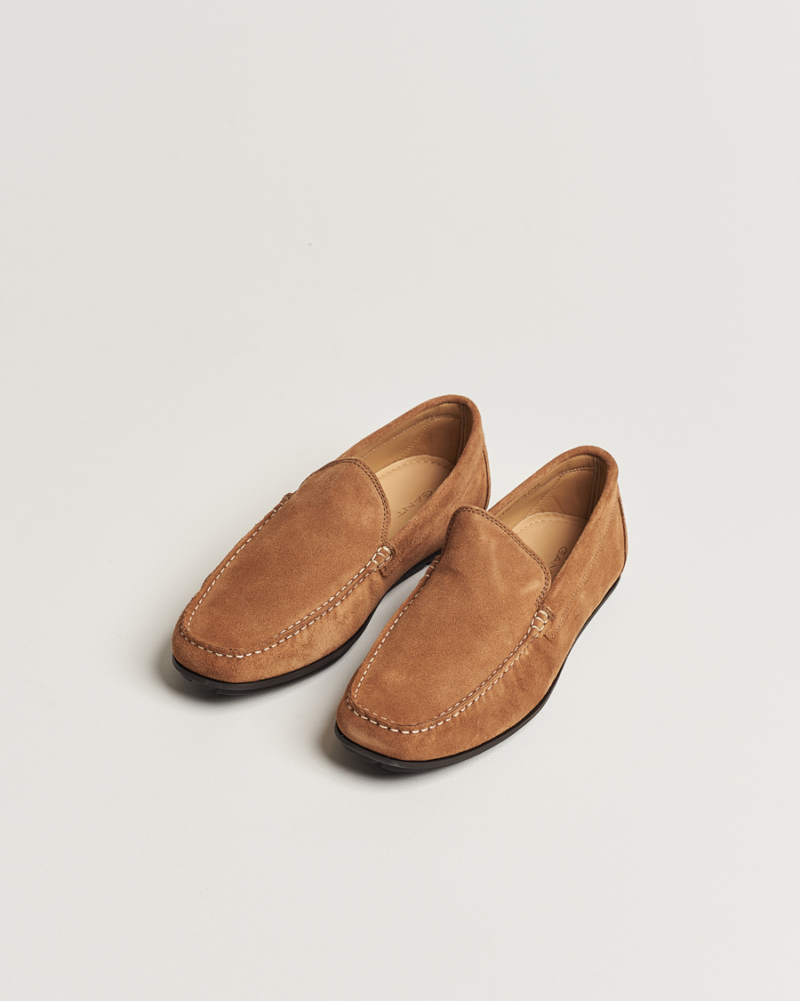 Heren | Suède schoenen | GANT | Wilmon Suede Car Shoe Cognac