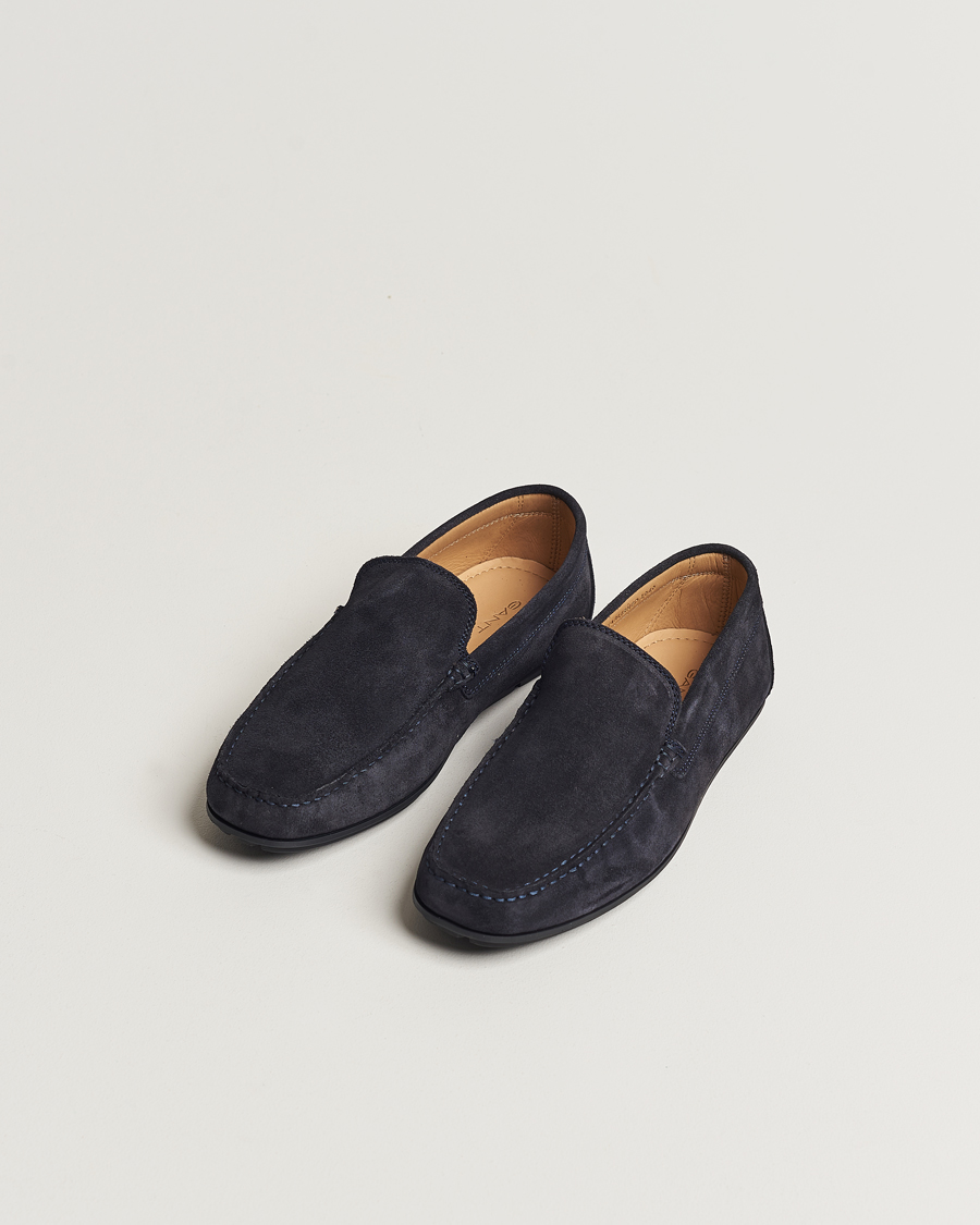Heren | GANT Wilmon Suede Car Shoe Marine | GANT | Wilmon Suede Car Shoe Marine