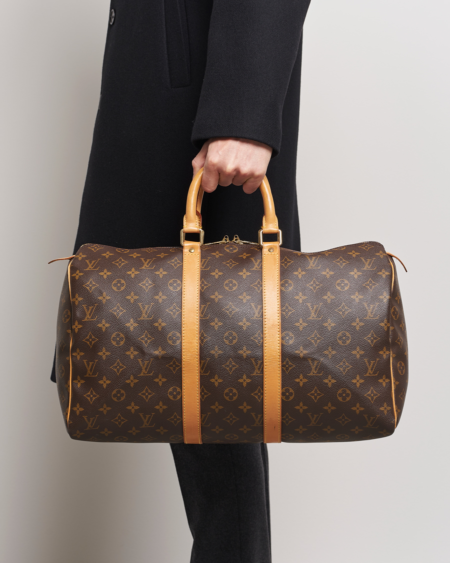 Heren | Pre-owned Accessoires | Louis Vuitton Pre-Owned | Keepall 45 Bag Monogram 