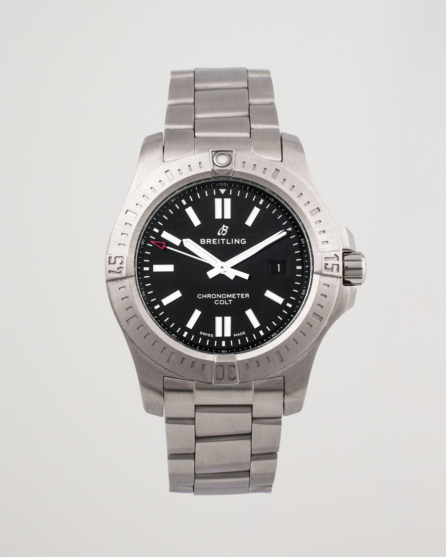 Heren | Breitling Pre-Owned Chronomat Colt A17388101B1A1 Silver | Breitling Pre-Owned | Chronomat Colt A17388101B1A1 Silver