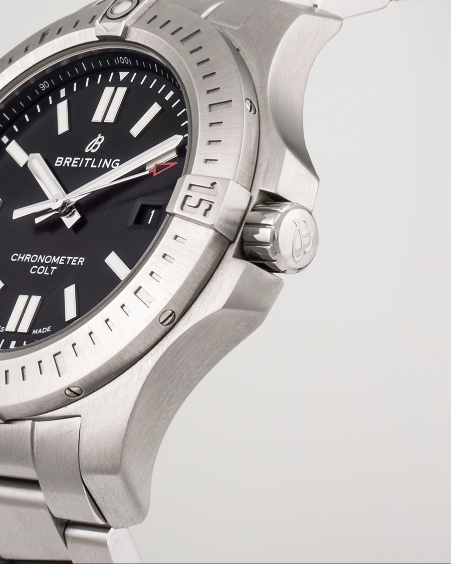 Heren | Breitling Pre-Owned Chronomat Colt A17388101B1A1 Silver | Breitling Pre-Owned | Chronomat Colt A17388101B1A1 Silver