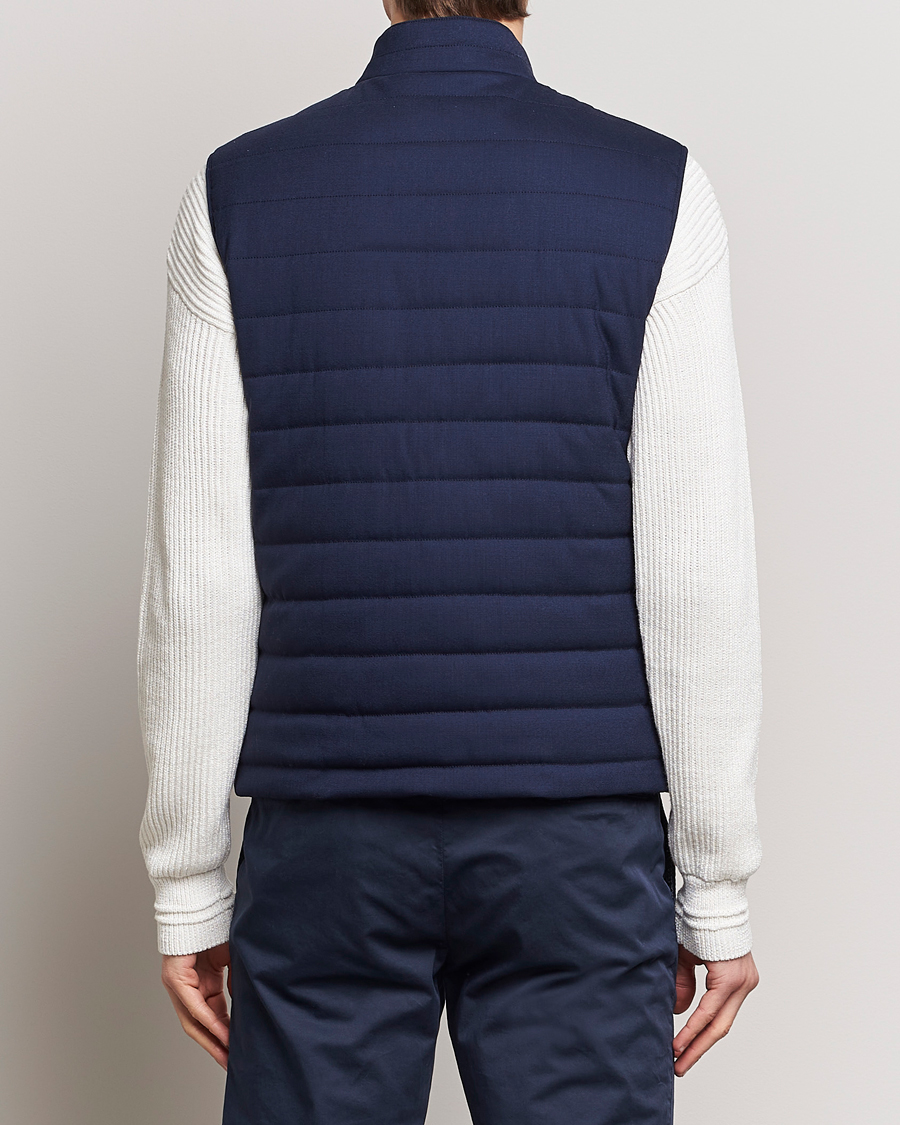 Heren | Jassen | Kiton | Technical Wool Gilet Navy