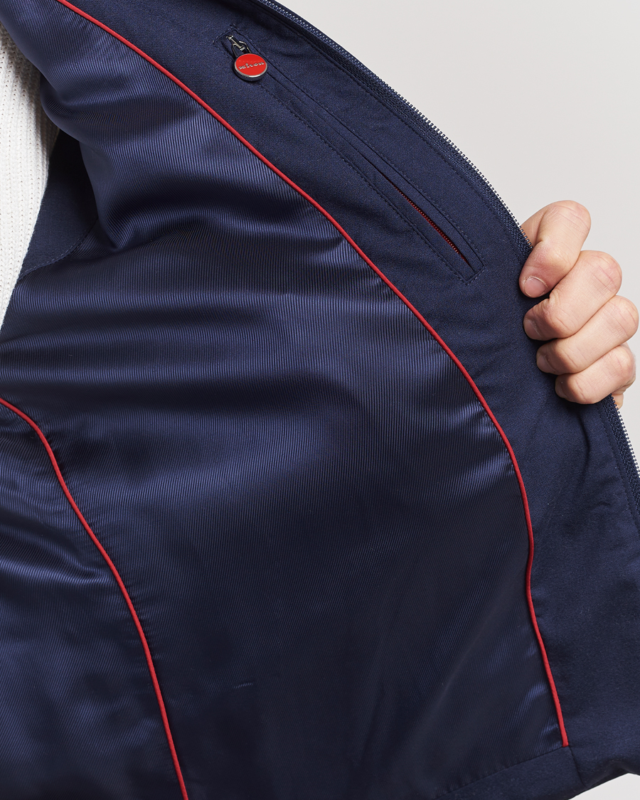 Heren | Jassen | Kiton | Technical Wool Gilet Navy