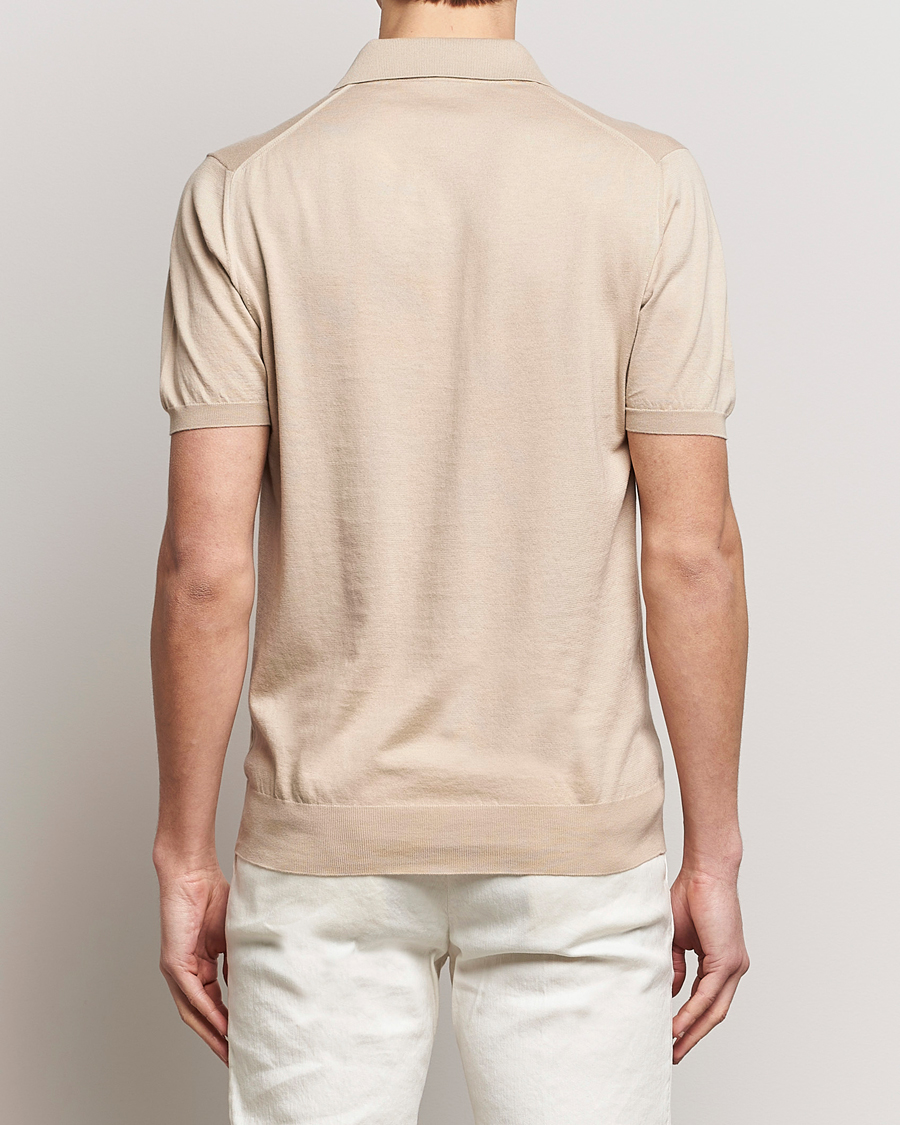 Heren | Polo's | Kiton | Sea Island Cotton Polo Beige