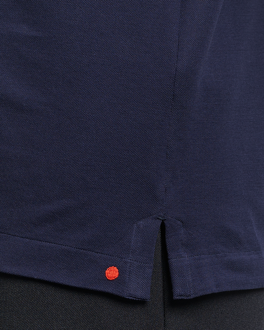 Heren | Polo's | Kiton | Short Sleeve Jersey Polo Navy