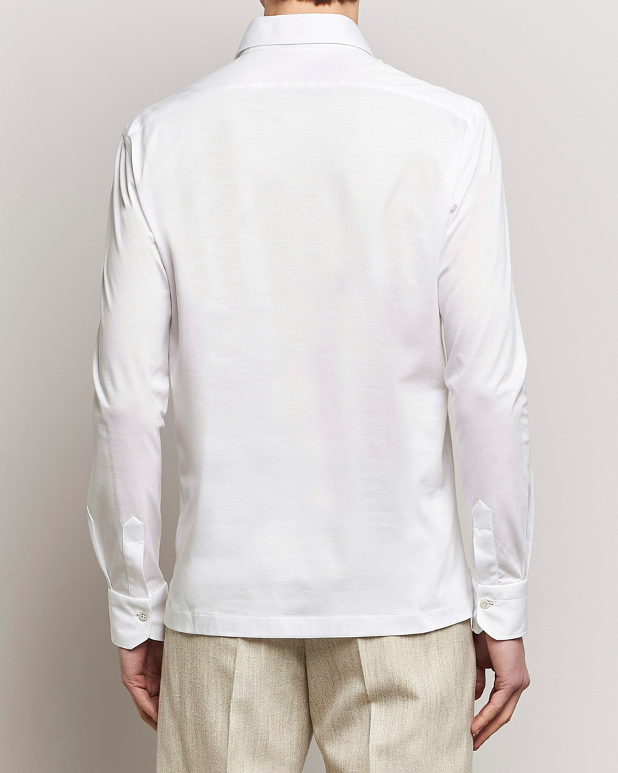 Heren | Overhemden | Kiton | Popover Shirt White